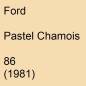 Preview: Ford, Pastel Chamois, 86 (1981).